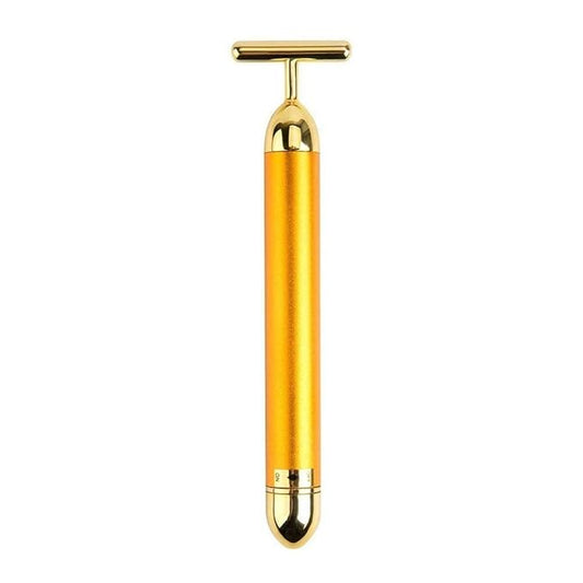 24K Gold Energy Beauty Bar - Electric Facial Massage Roller